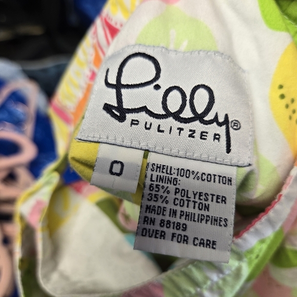 Vtg Lilly Pulitzer White Label Patchwork Print Wrap Mini Skirt - Picture 2 of 7